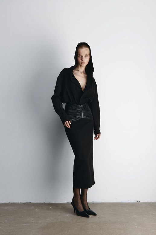 ЮБКА DRAPED ИЗ ВИСКОЗЫ